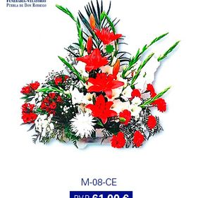 Tanatorio Piedrabuena - Porzuna flores rojas