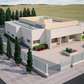 Tanatorio Piedrabuena - Porzuna exterior de tanatorio en 3D